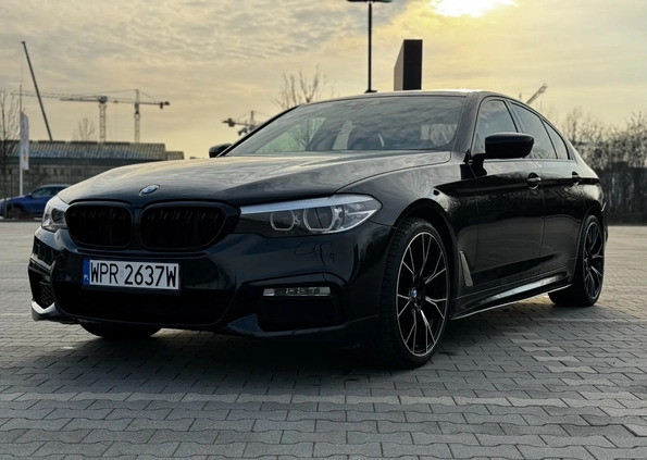 BMW Seria 5 cena 99999 przebieg: 208228, rok produkcji 2017 z Warszawa małe 191